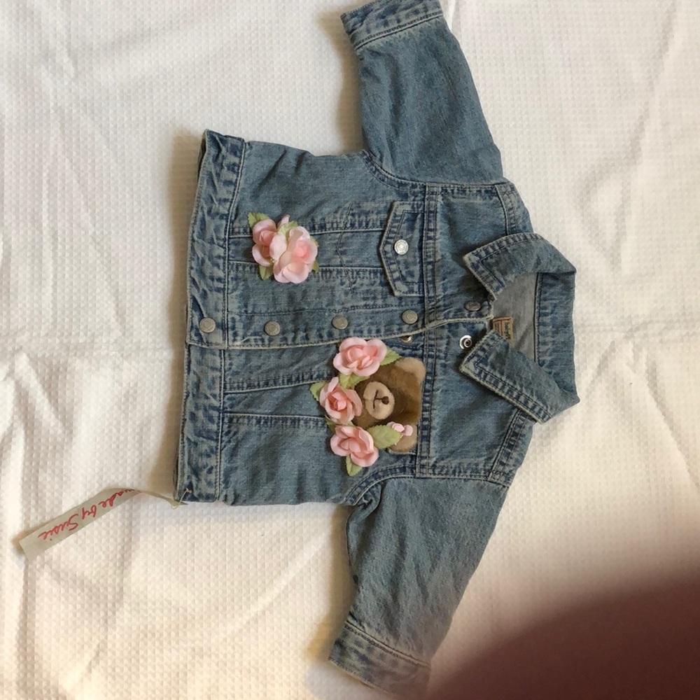 3-6 mos. Vintage Decorated denim jacket